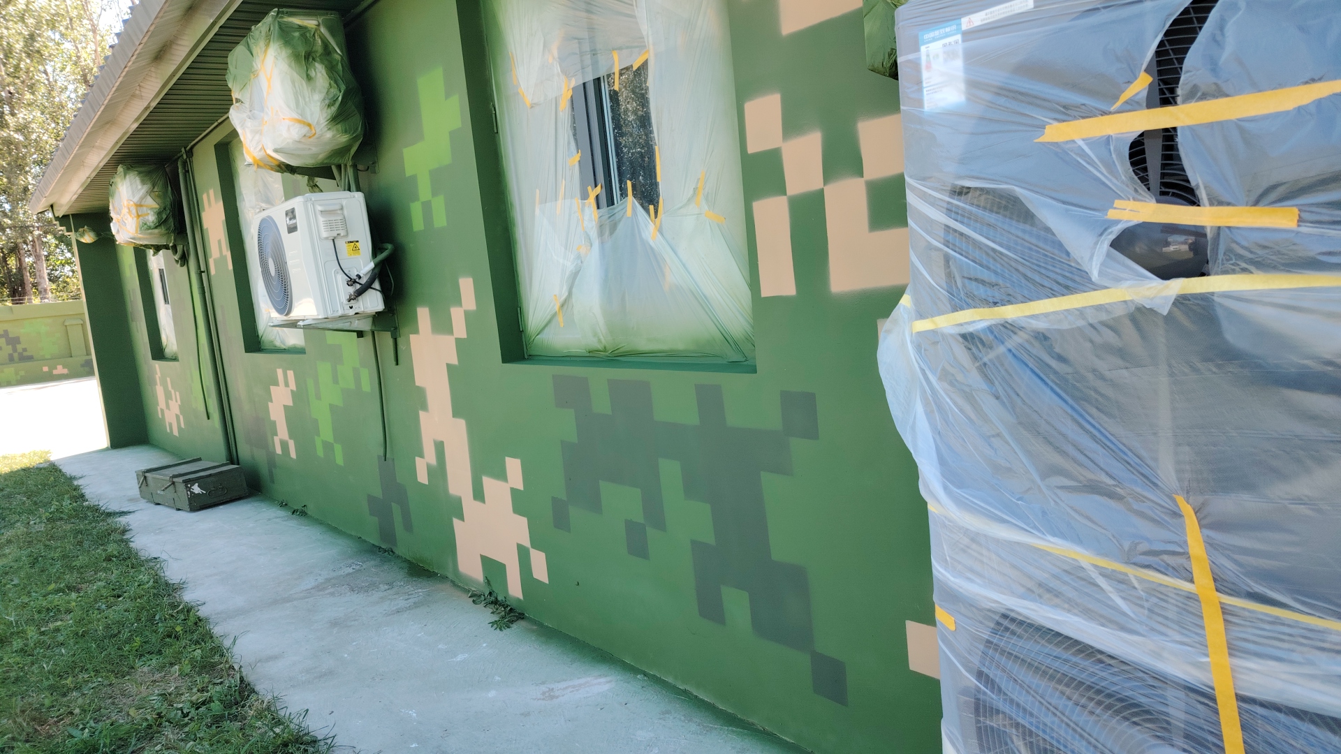 忠县外墙迷彩漆施工多少钱 伪装迷彩漆  